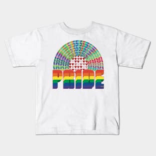 Pride - Rainbow & Hearts Kids T-Shirt